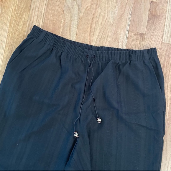 Alfred Dunner black linen blend pull on pants size 16 - Picture 5 of 12